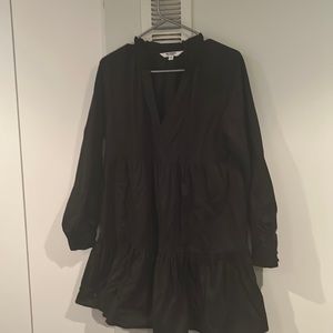Woman’s black ruffle dress size medium worn once